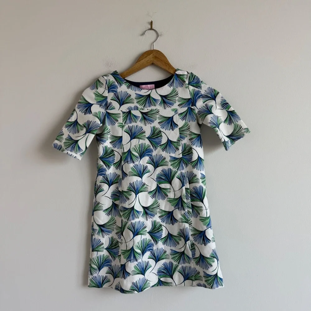 Lilly Pulitzer Girls Gingko Print Dress Size Large